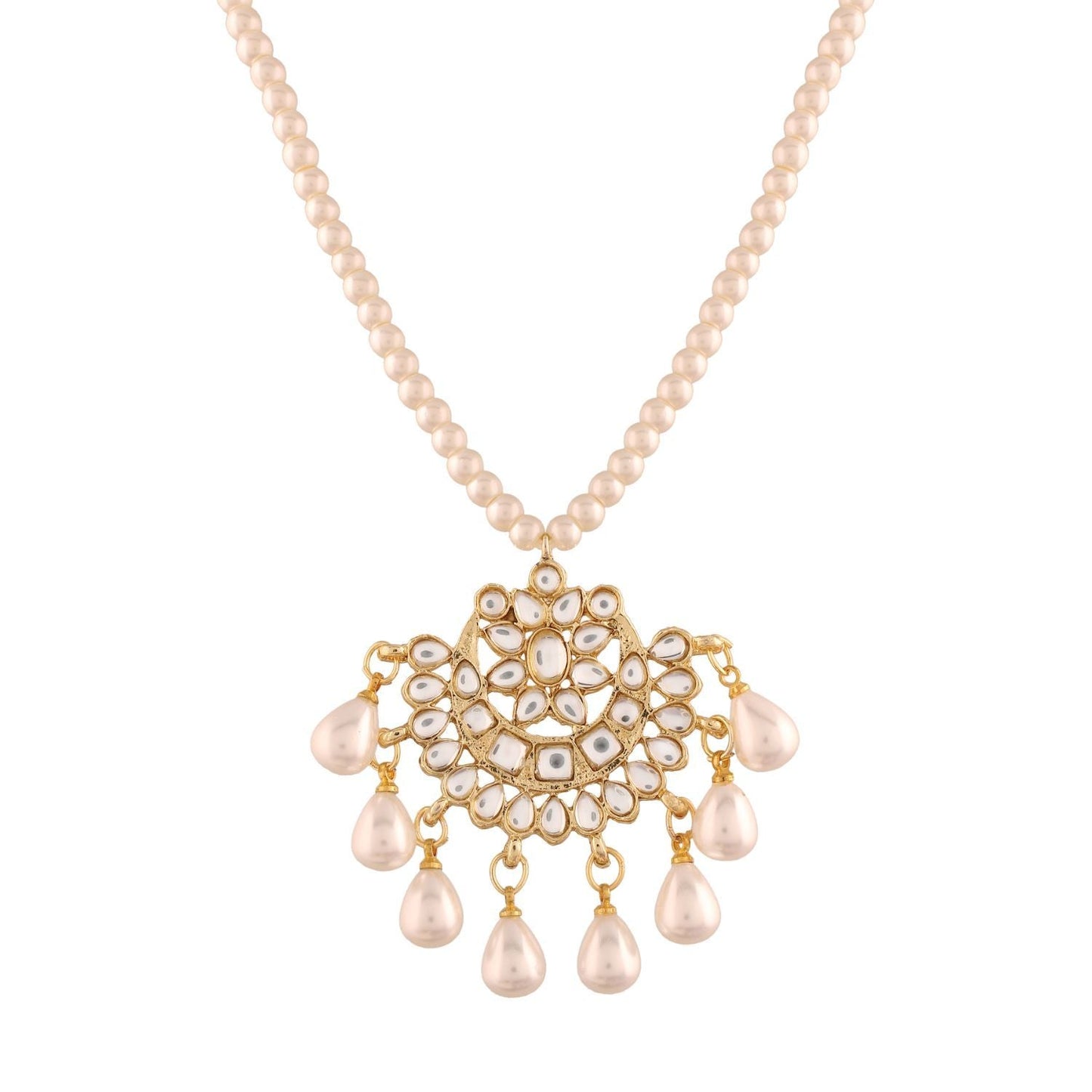 Women's Pearl Moti Mala Neckl