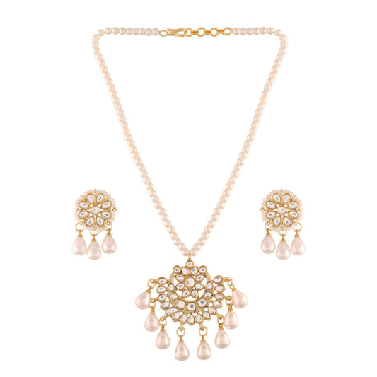 Women's Pearl Moti Mala Neckl