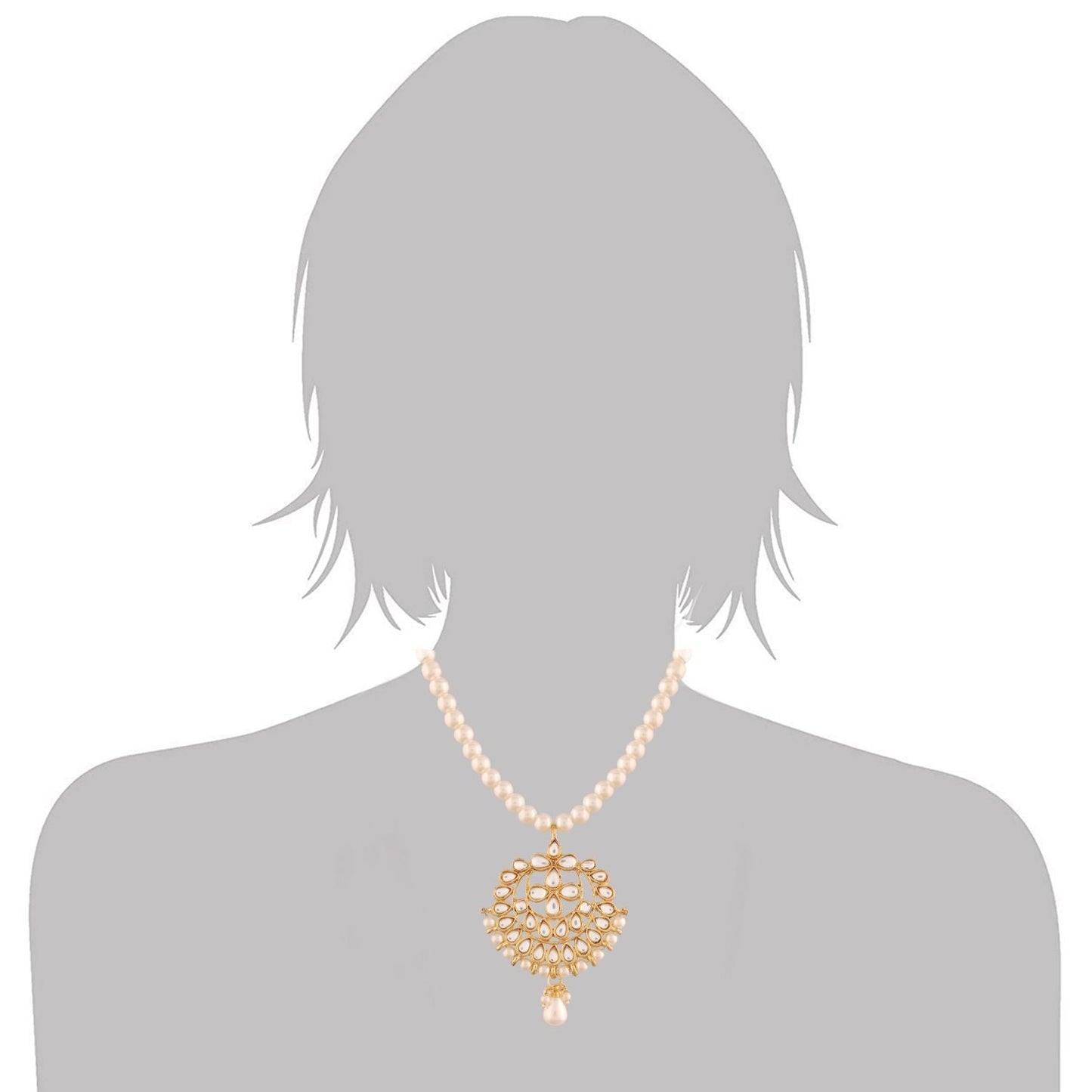 Women's Pearl Beaded Choker Neckl