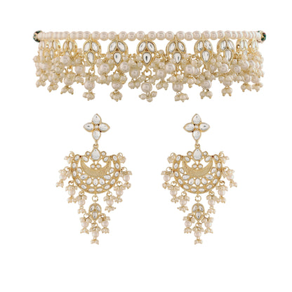 Women's Pearl Beaded Choker Neckl