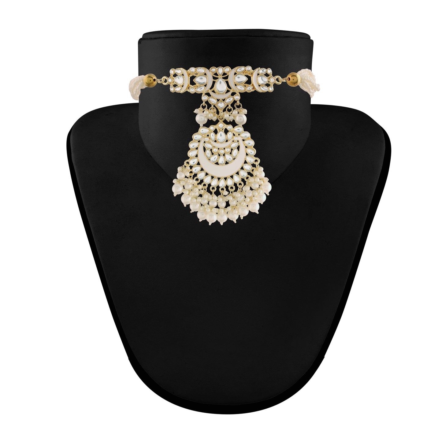 Women's Pearl Beaded Choker Neckl