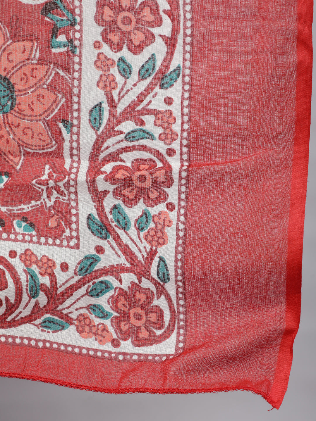 Women's Maroon Printed Flared Maternity Dress With Dupatta