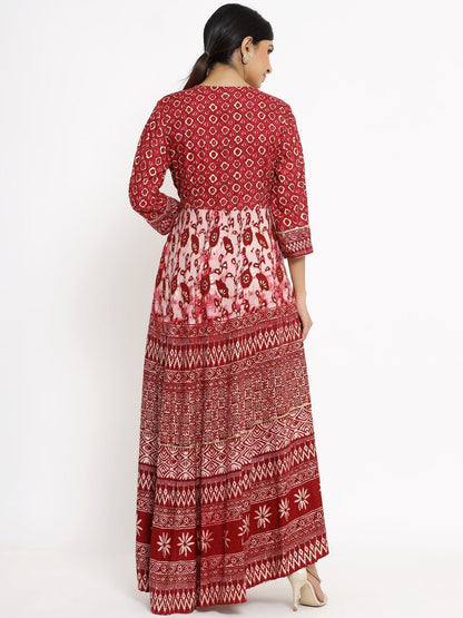 Women's Printed Flared Dress