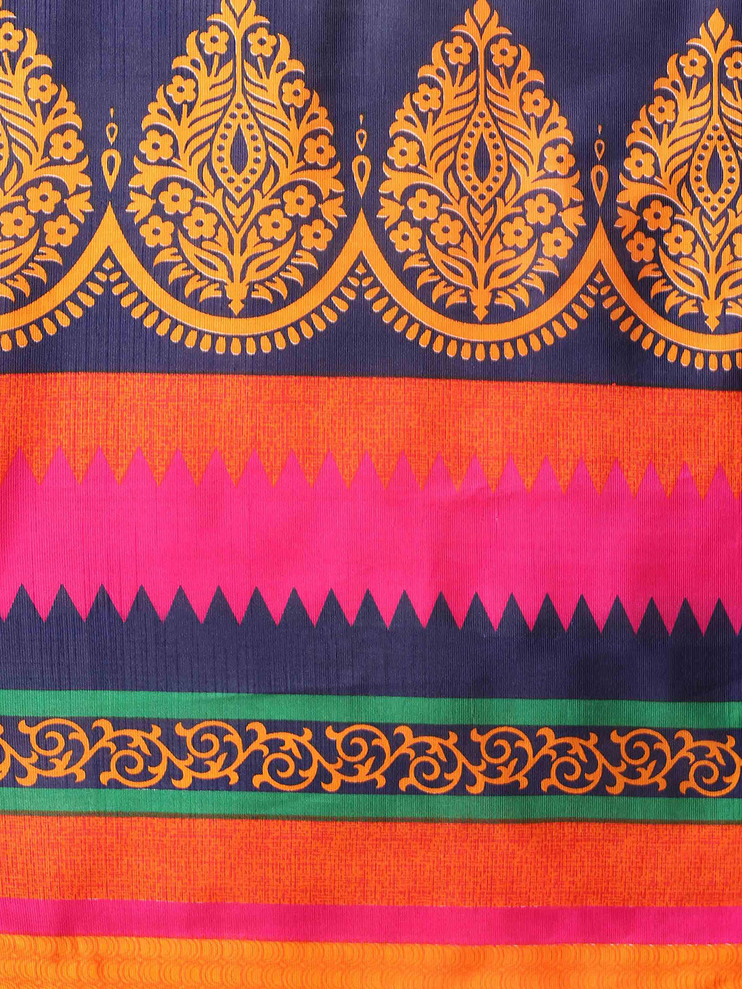 Women's Multicolor Art Silk Printed Saree