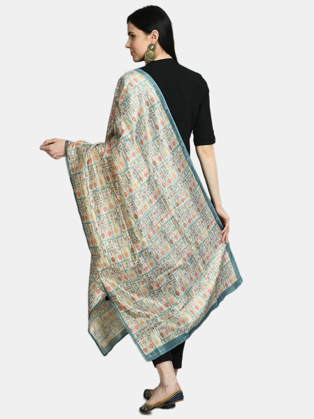 Women's Multi Printed Casual Silk Blend Dupatta