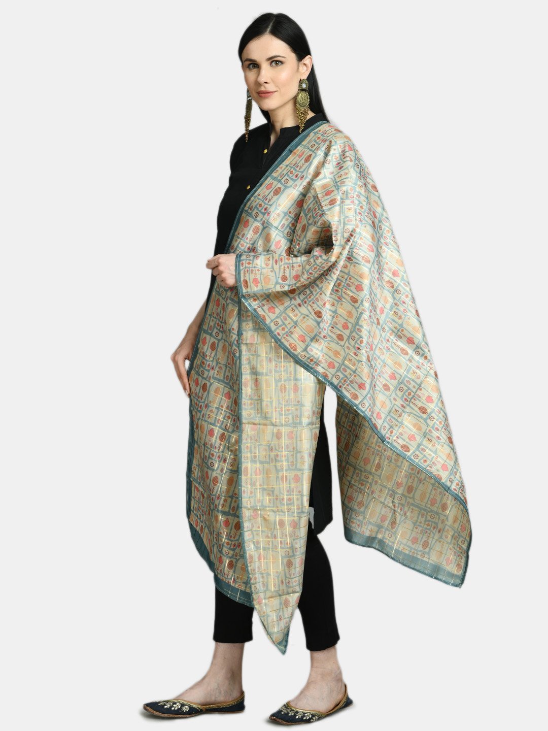 Women's Multi Printed Casual Silk Blend Dupatta