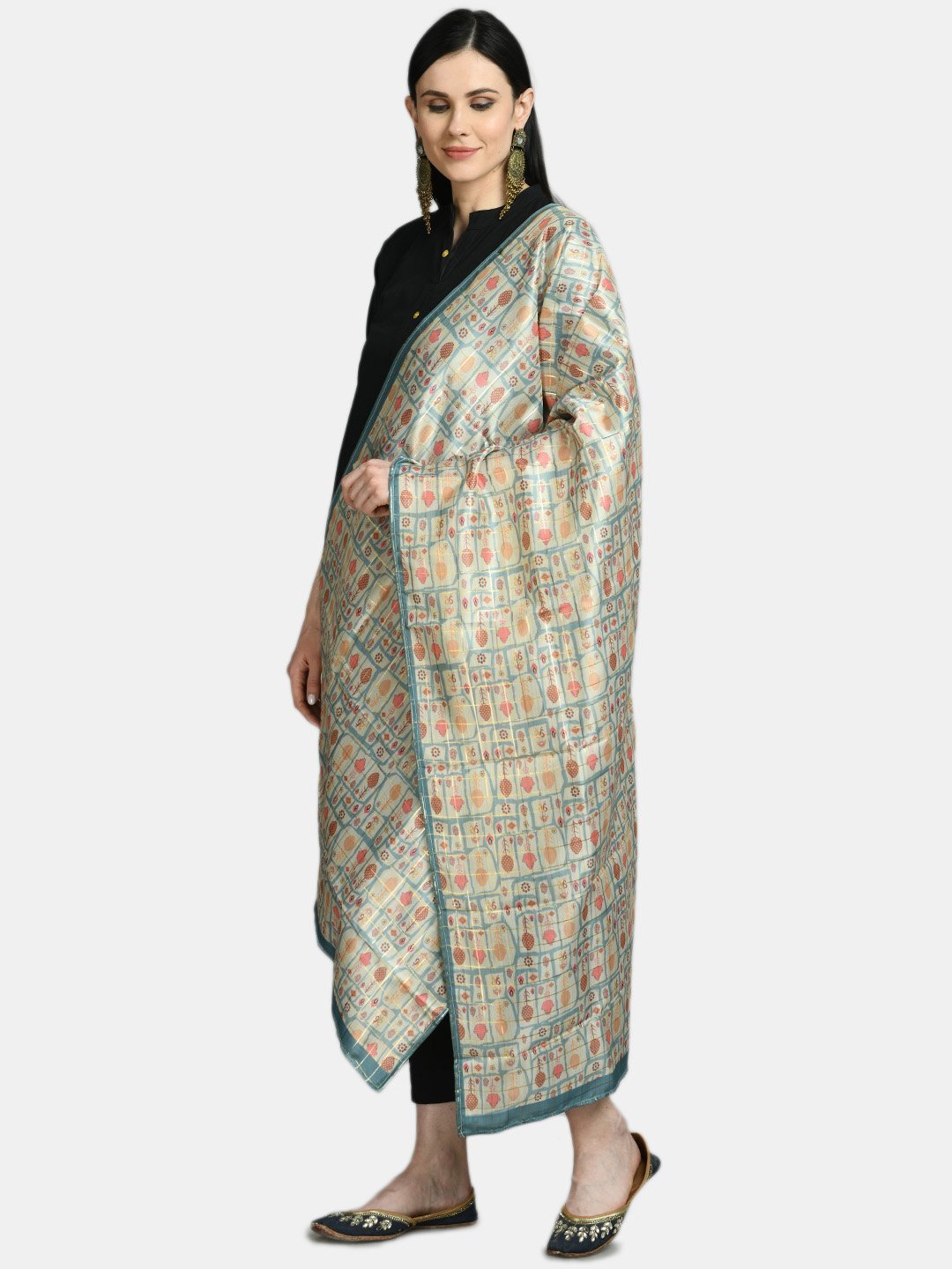 Women's Multi Printed Casual Silk Blend Dupatta