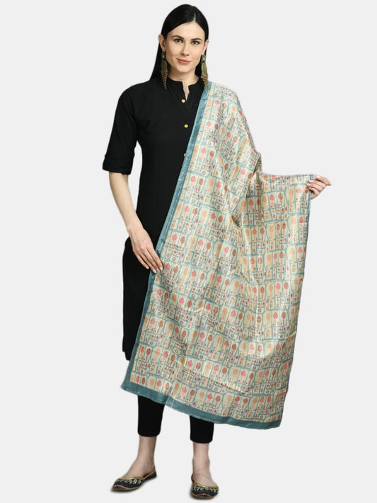 Women's Multi Printed Casual Silk Blend Dupatta