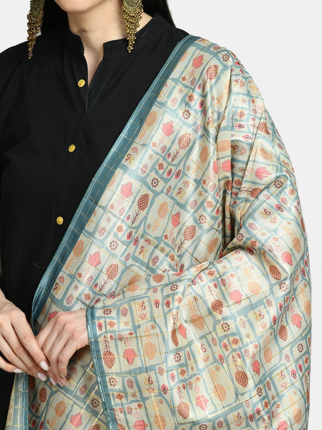 Women's Multi Printed Casual Silk Blend Dupatta