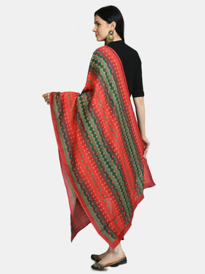 Women's Multi Printed Casual Silk Blend Dupatta