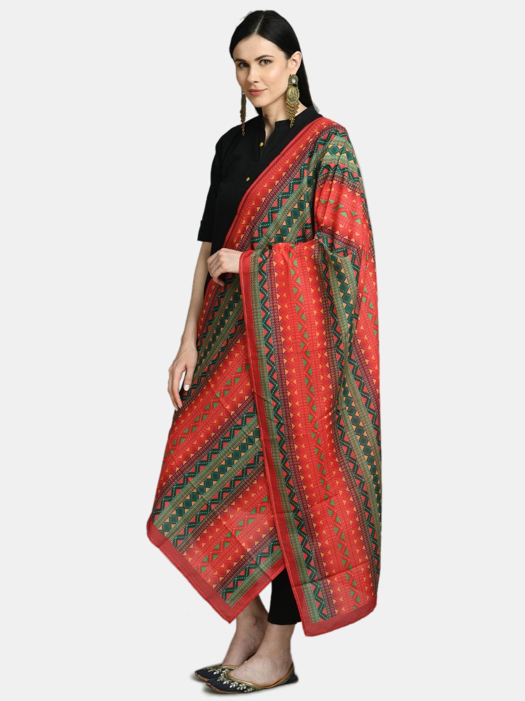 Women's Multi Printed Casual Silk Blend Dupatta