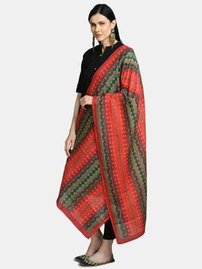 Women's Multi Printed Casual Silk Blend Dupatta