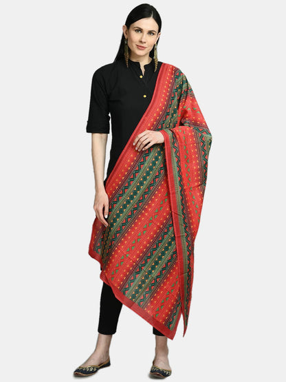 Women's Multi Printed Casual Silk Blend Dupatta