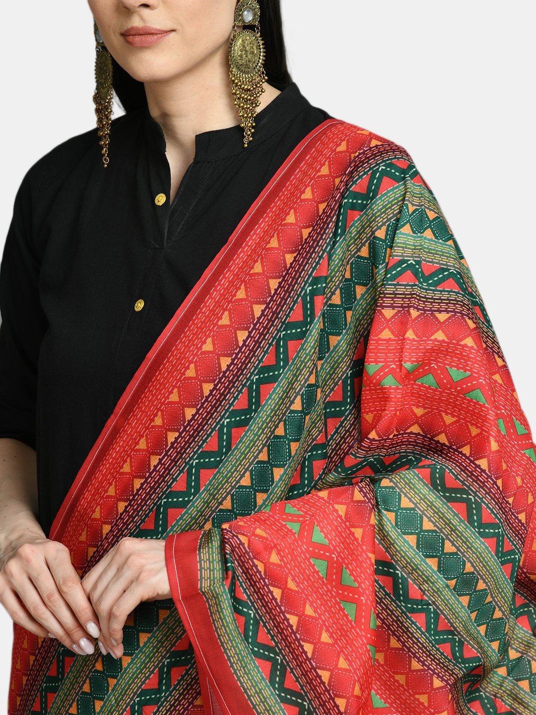 Women's Multi Printed Casual Silk Blend Dupatta