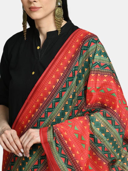 Women's Multi Printed Casual Silk Blend Dupatta