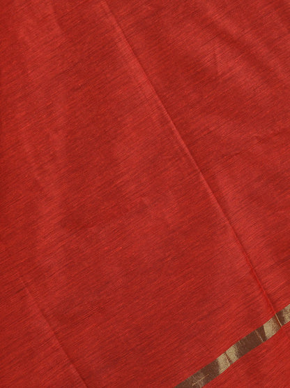 Women's Red Printed Casual Silk Blend Dupatta