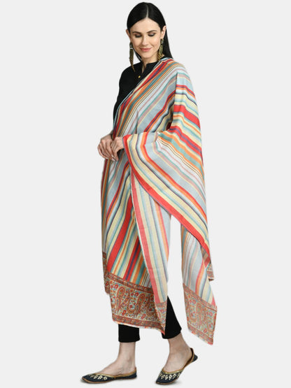 Women's Multi Printed Casual Silk Blend Dupatta