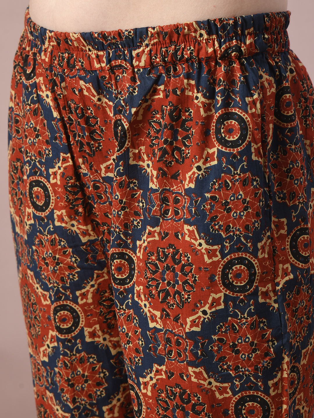 Women's  Multi Printed Cotton Straight Party Kurta Sets