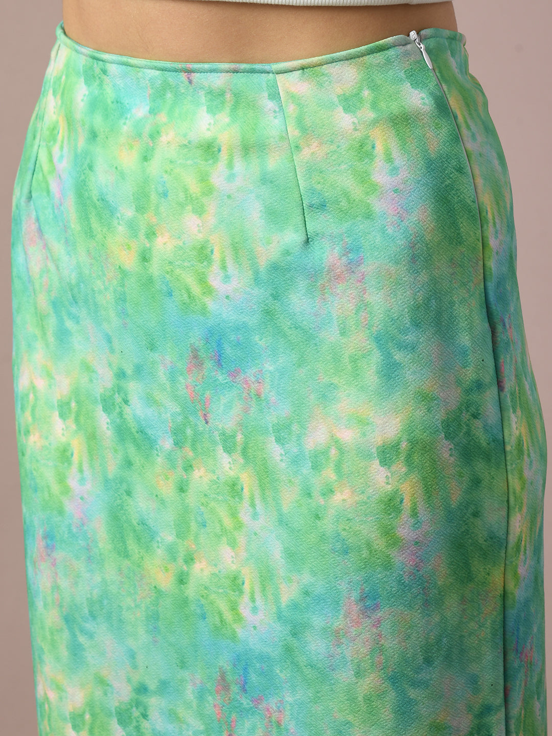 Women's  Multi Printed Knee Length Party Embellished Skirts