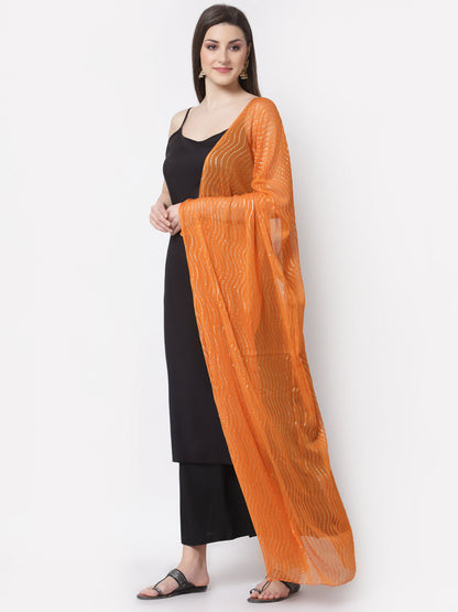 Women's Stylish Rayon Square Neck Sleeveless Solid Kurta Palazzo Dupatta Set