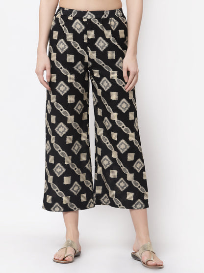 Women's Stylish Cotton Printed Palazzo