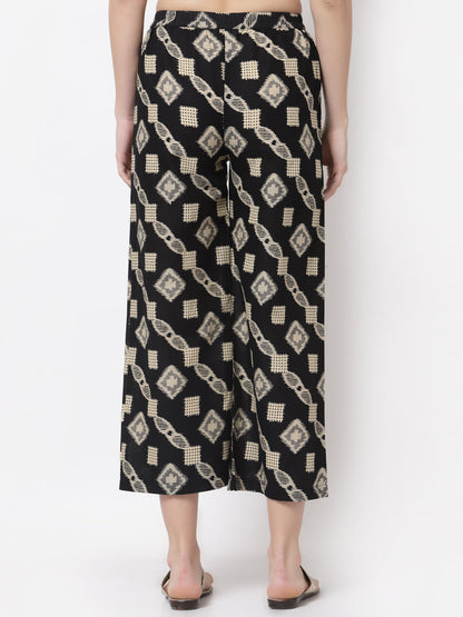 Women's Stylish Cotton Printed Palazzo