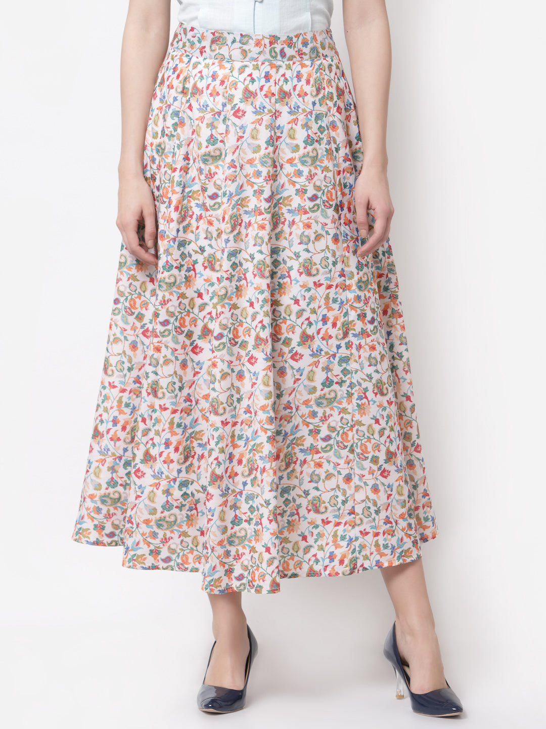 Women's Stylish Cotton blend Printed Long Skirt