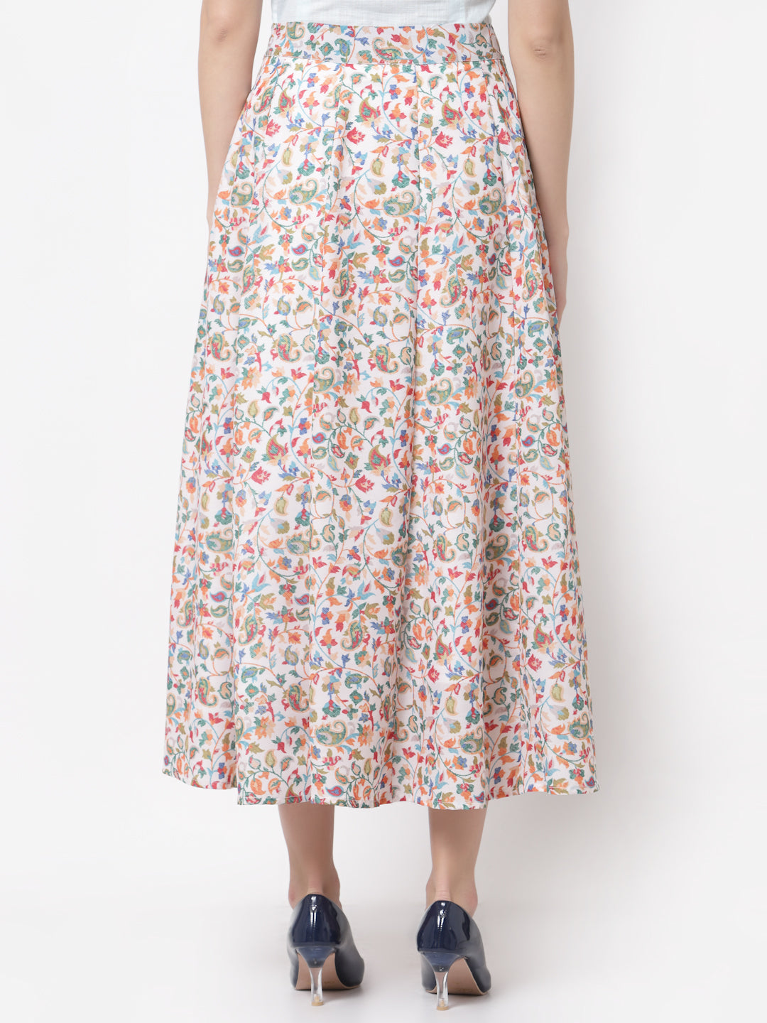 Women's Stylish Cotton blend Printed Long Skirt