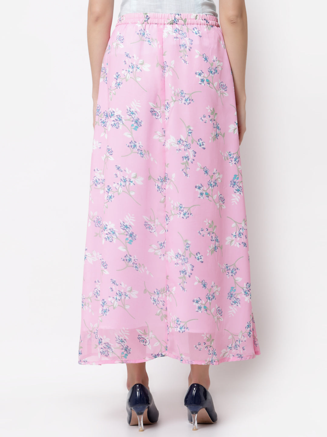 Women's Stylish Georgette Printed Long Skirt