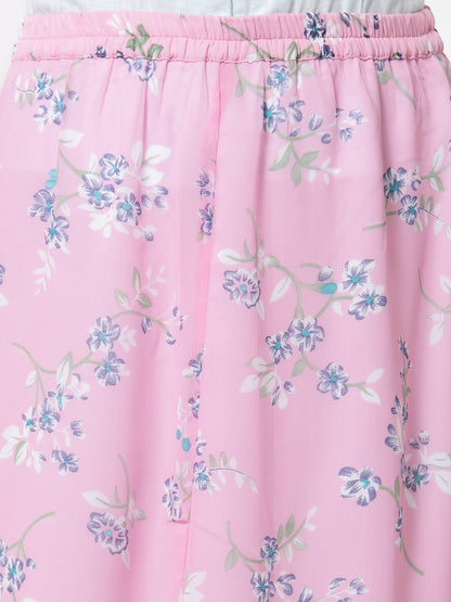 Women's Stylish Georgette Printed Long Skirt