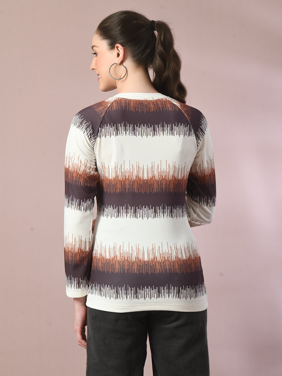 Women's  Multi Embellished Raglan Sleeve Party Top