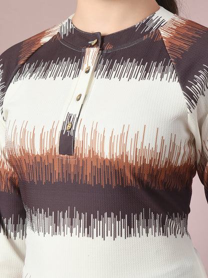 Women's  Multi Embellished Raglan Sleeve Party Top