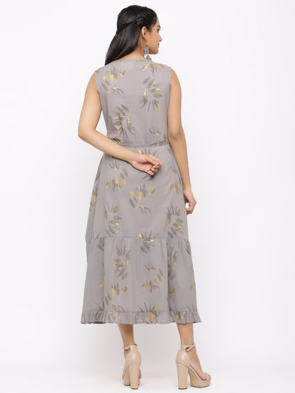 Women's Cotton Floral Printed A-line Kurta