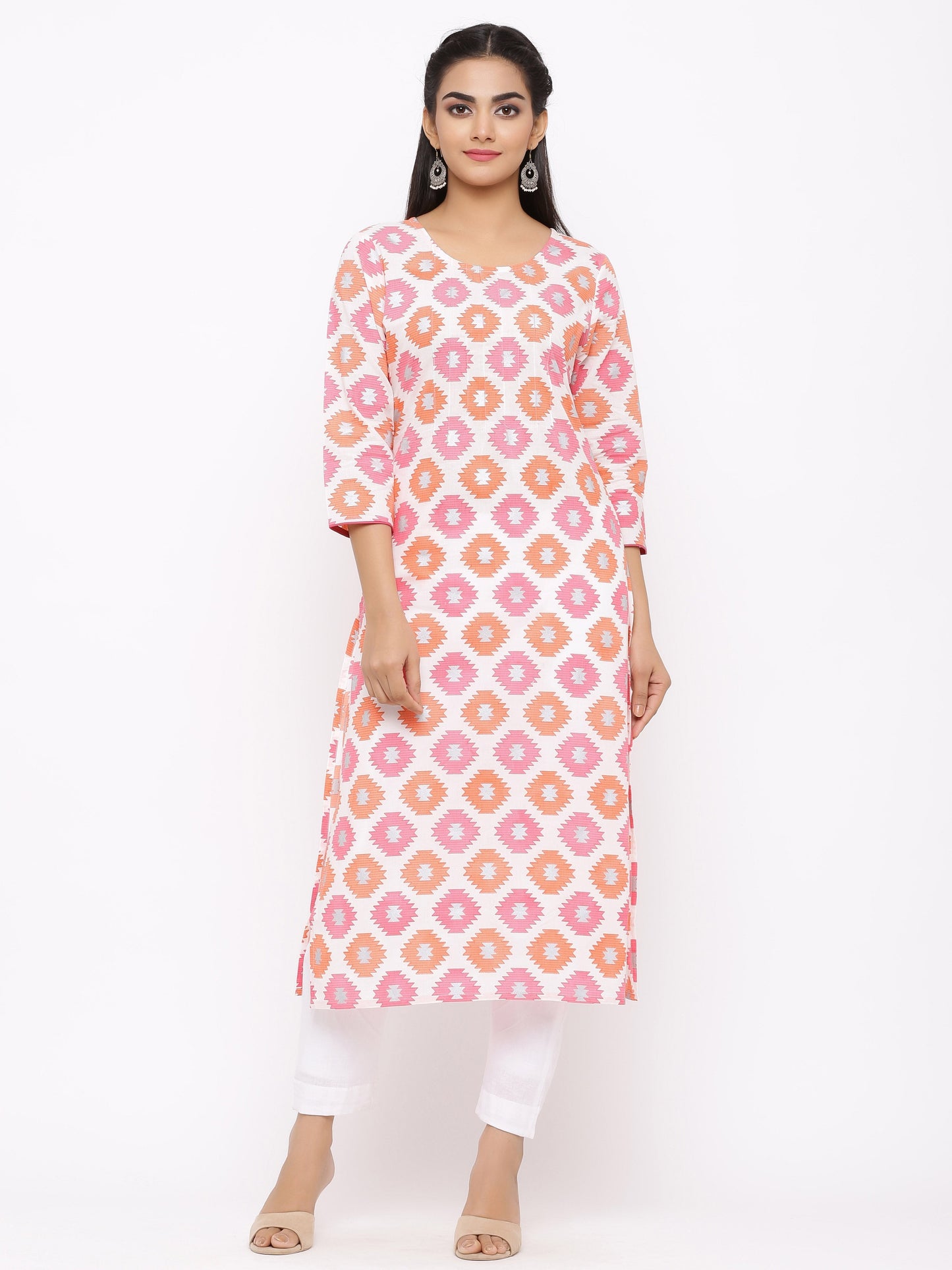 Women's Rayon Printed Tired Kurta