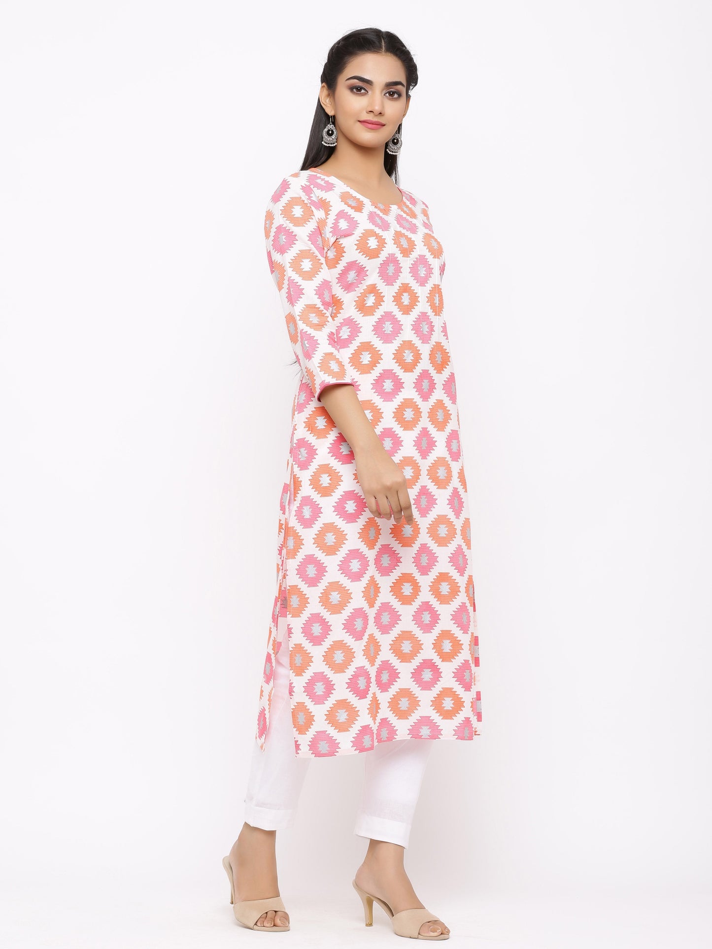 Women's Rayon Printed Tired Kurta