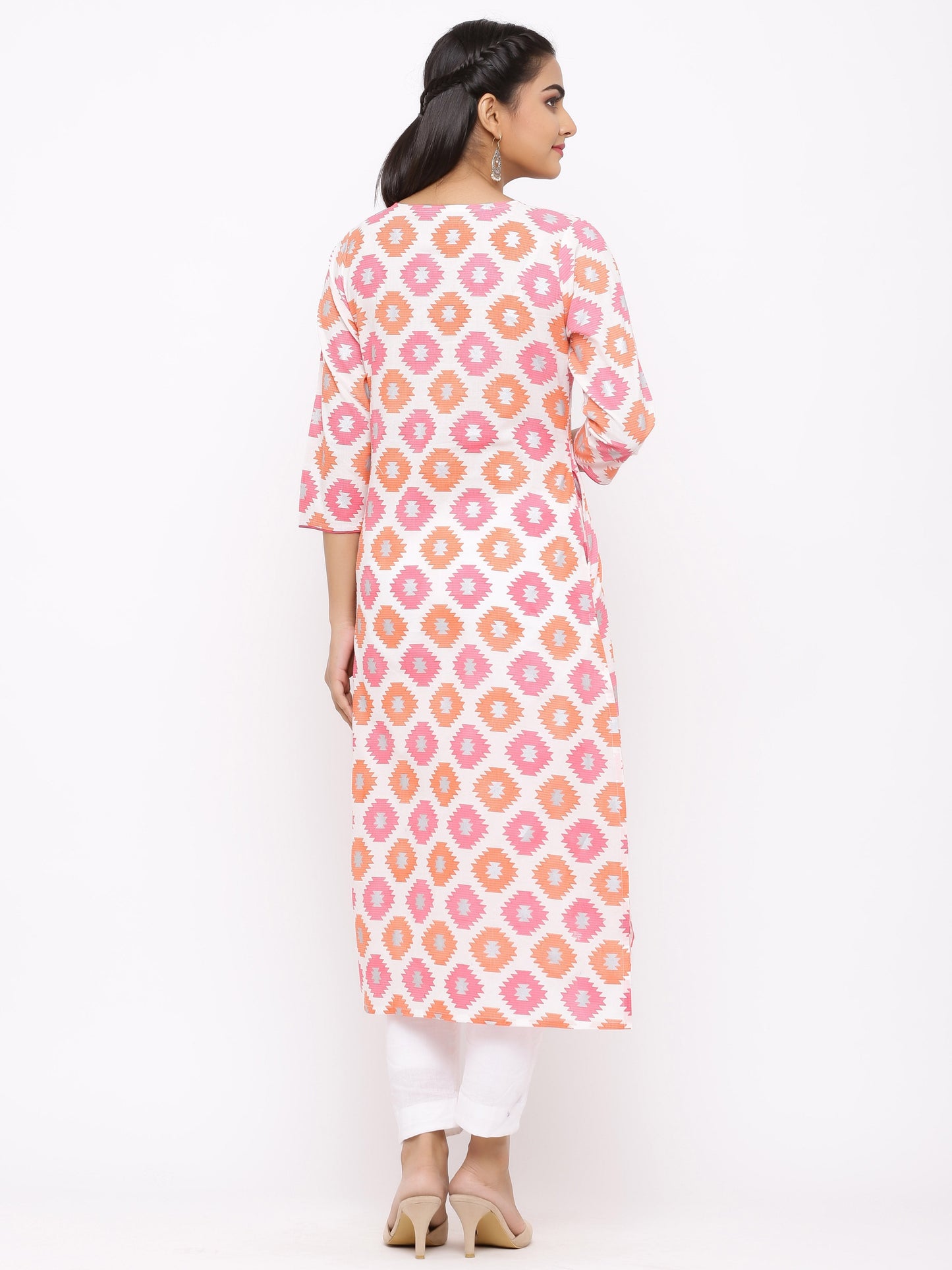 Women's Rayon Printed Tired Kurta
