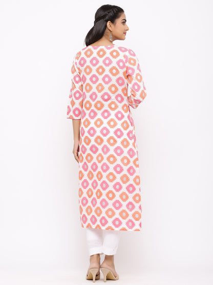 Women's Rayon Printed Tired Kurta