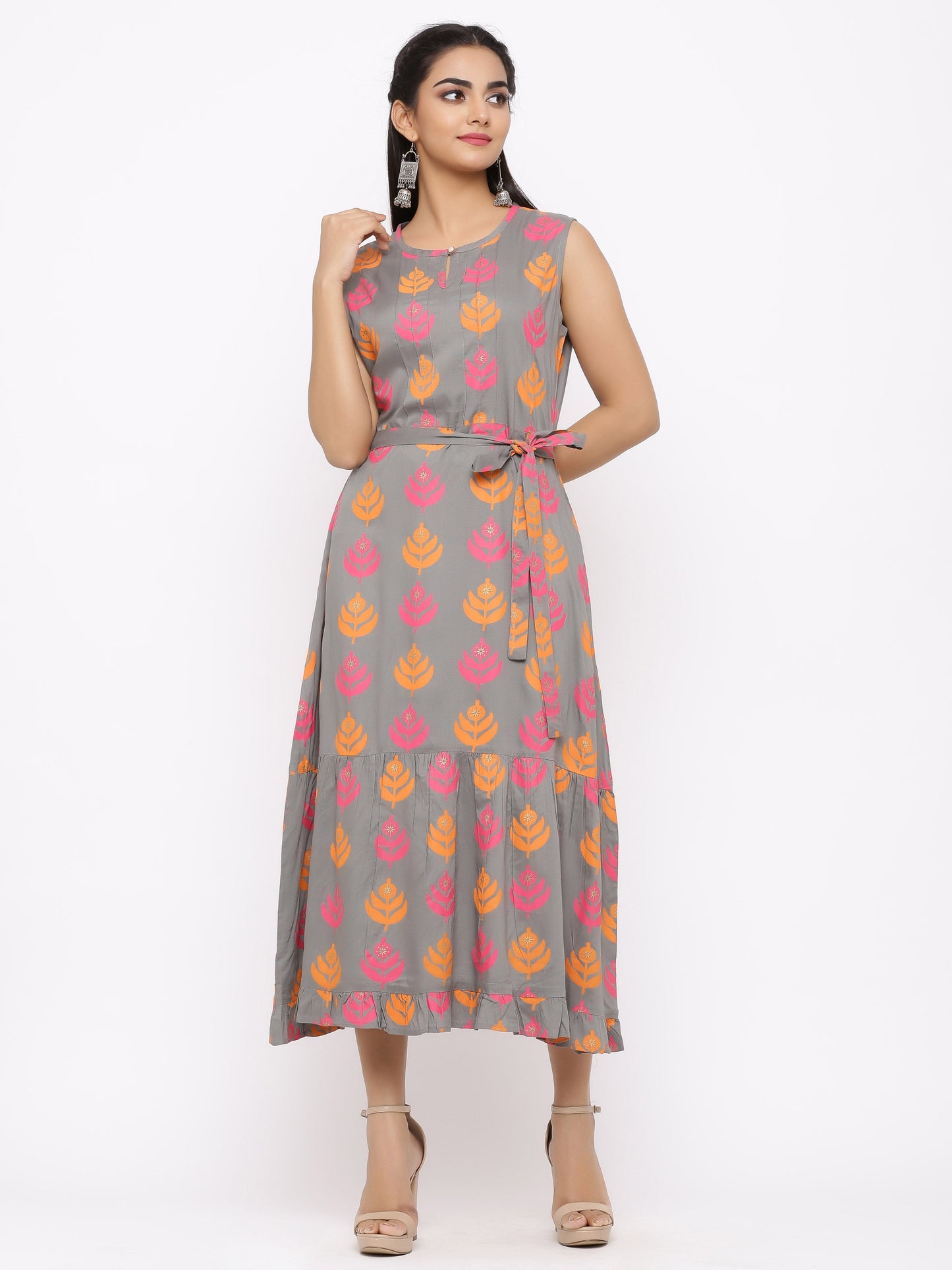 Women's Cotton Printed Anarkali Kurta