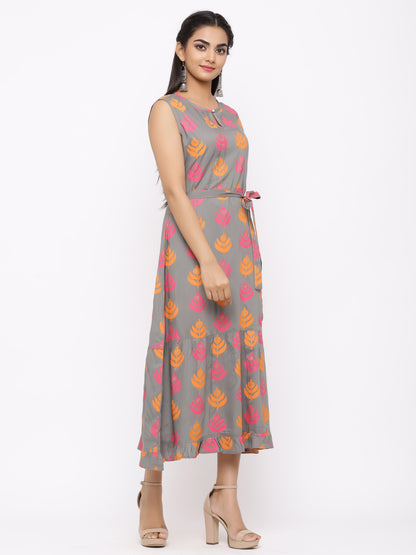 Women's Cotton Printed Anarkali Kurta