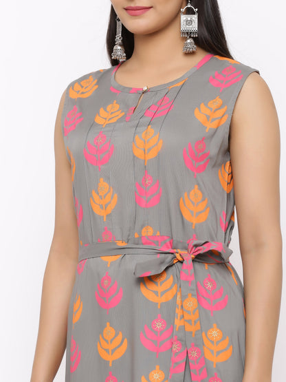 Women's Cotton Printed Anarkali Kurta