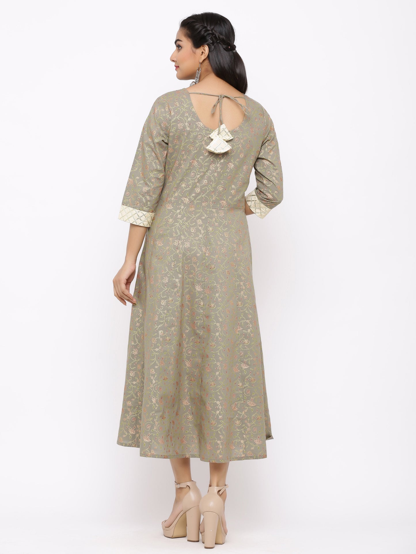 Women's Cotton Printed Anarkali Kurta