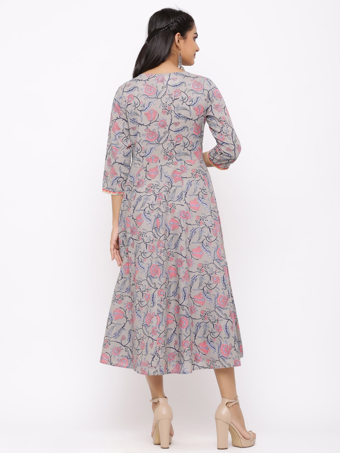 Women's Cotton Printed A-line Kurta