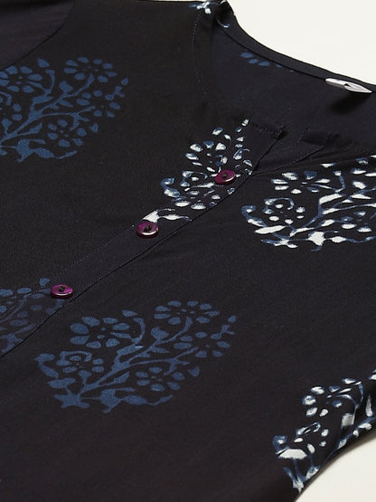 Women's Rayon Discharge Print Straight Kurta
