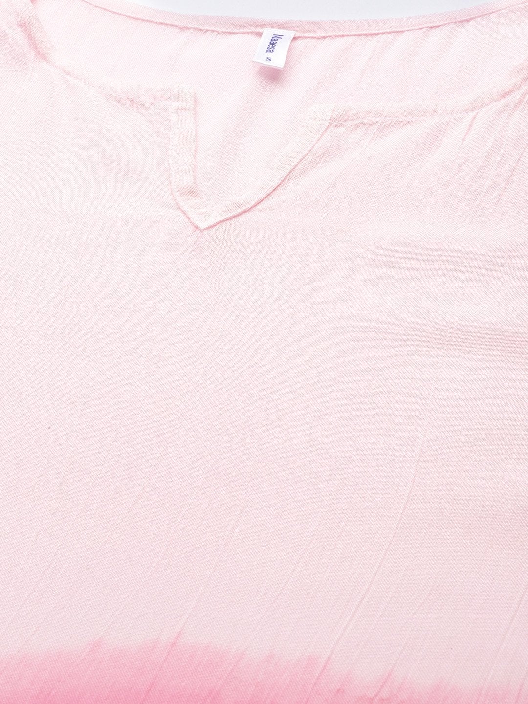 Women's Ombre Pink Tie-Dye Kaftan Kurta