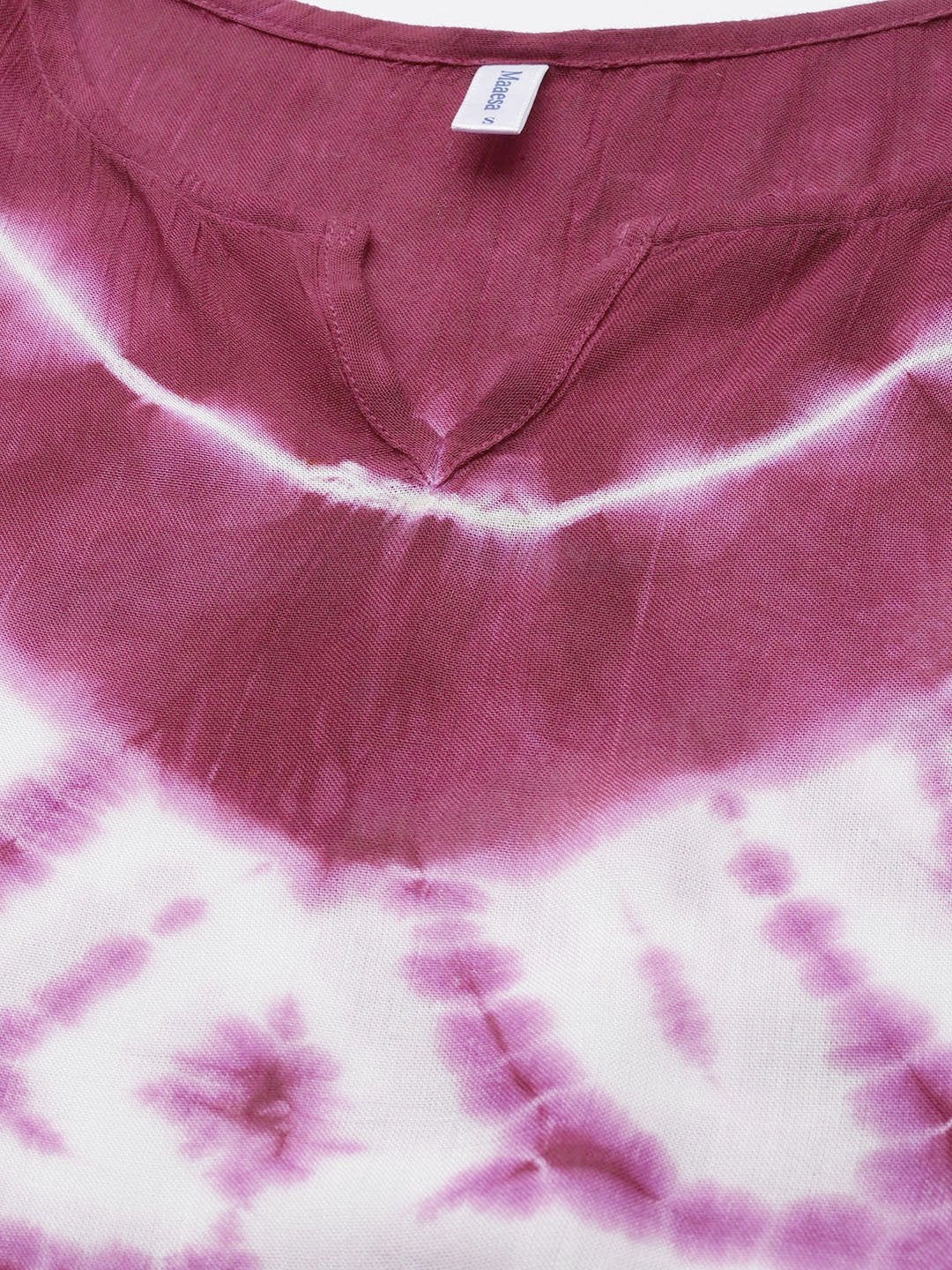 Women's Pink Tie-Dye Kaftan Kurta