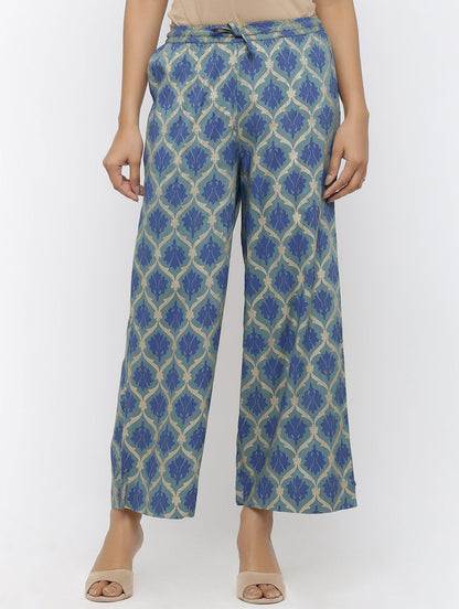 Women's Rayon Embroidery Straight Kurta Palazzo Set