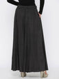 Women's Black Rayon Printed Flared Palazzo