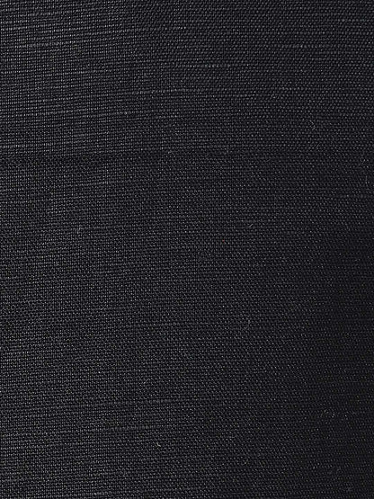 Men's Black Linen Blend Nehru Jacket