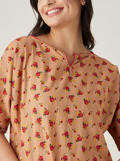 Women's Brown Rosewood Dreams Nightdress
