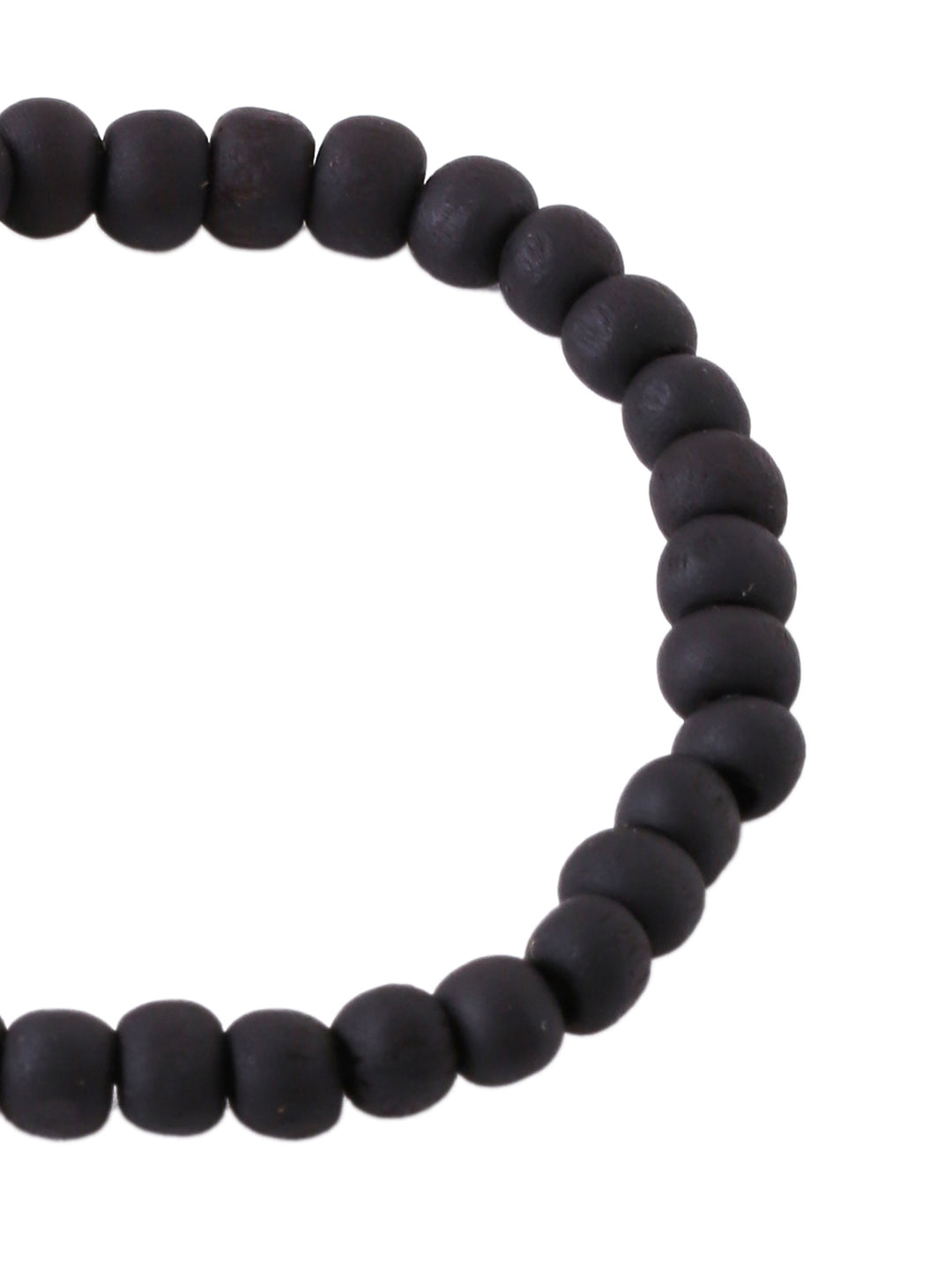 Black Beaded Elasticated Rakhi With Roli Chawal